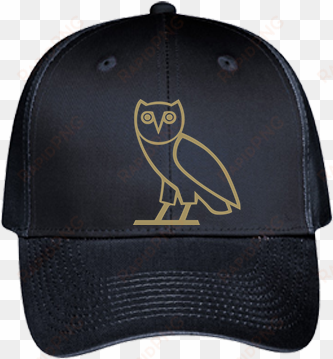 Drake Ovo Logo Baseball Cap Black - Ovo Owl And Jordan transparent png image