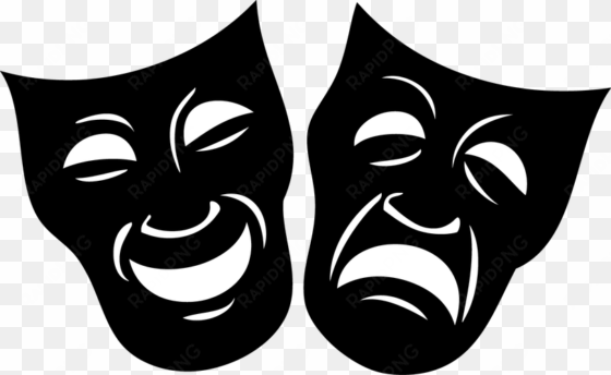 Drama The Spotlight Playhouse Theater And Event - Different Faces Of Mask transparent png image