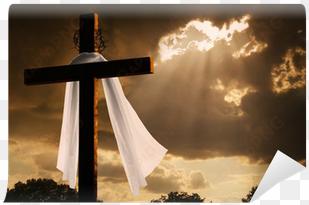 Dramatic Lighting On Easter Cross As Storm Clouds Break - Jesus Crucified Good Friday transparent png image