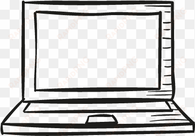 draw laptop vector - laptop drawing png transparent