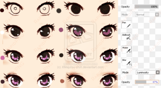 drawing eyes realistic - semi realistic anime eyes