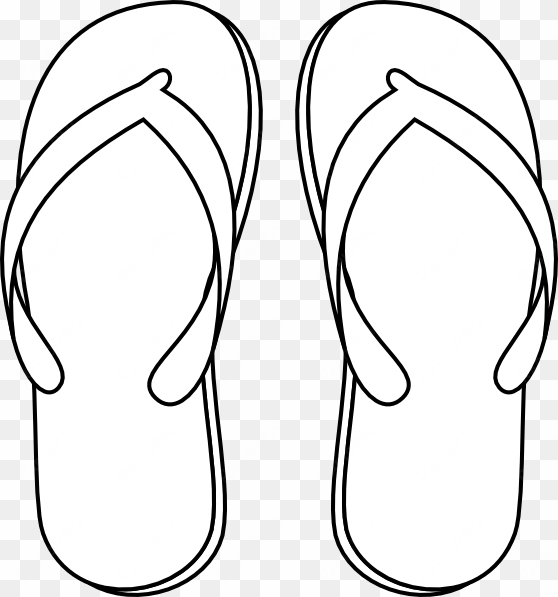 drawing of a flip flop - flip flops clipart black and white