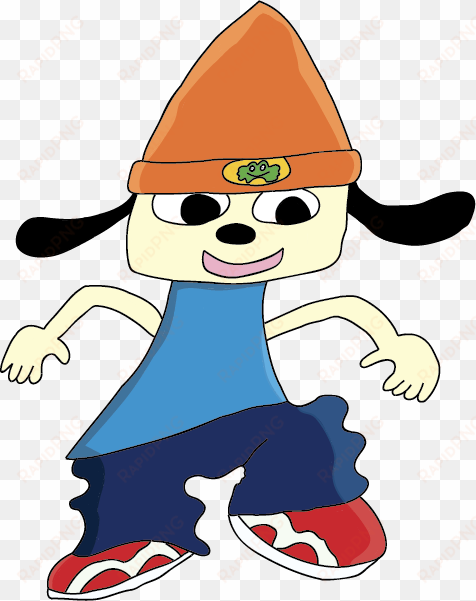 drawing of parappa from the video game parappa the - drawing