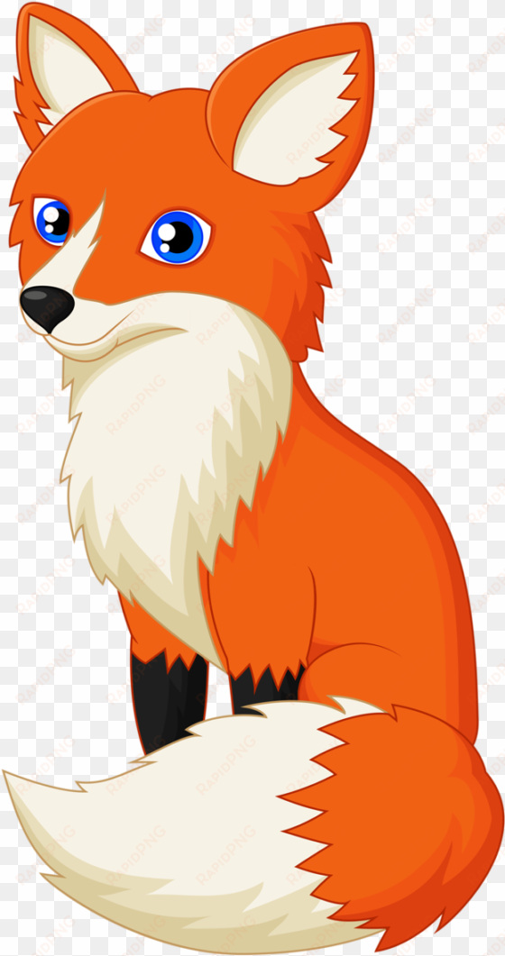 drawing red fox clip art transprent png - fox clipart