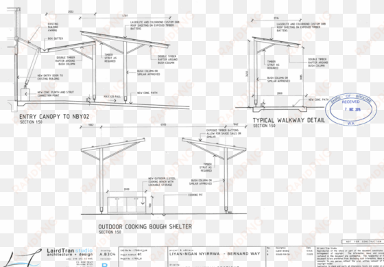 drawing shade technical - car parking shade drawings