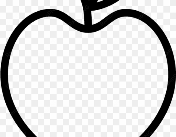 drawn apple outline