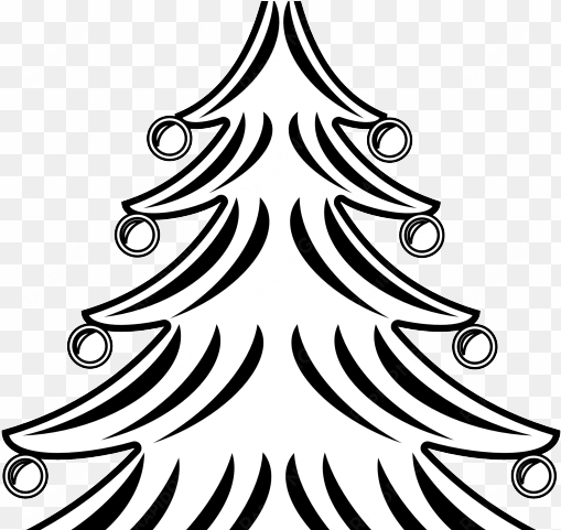 drawn christmas lights black and white - christmas tree 4 shower curtain