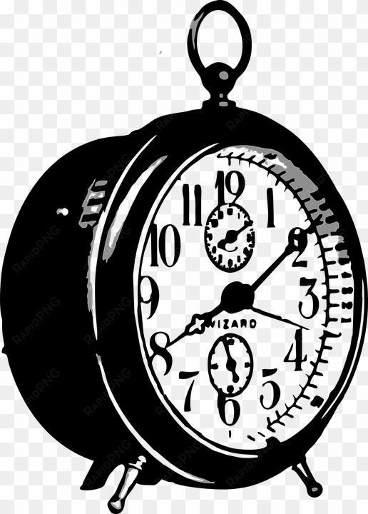 drawn clock old fashioned - alarm clock
