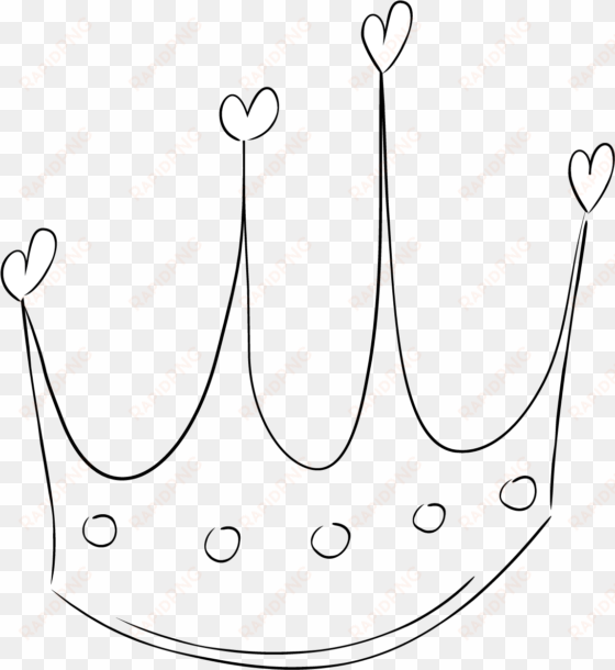 drawn crown transparent - tiara