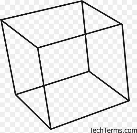 Drawn Cube Wireframe - Table transparent png image