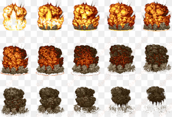 Drawn Explosion Sprite - Metal Slug Explosion Sprites transparent png image