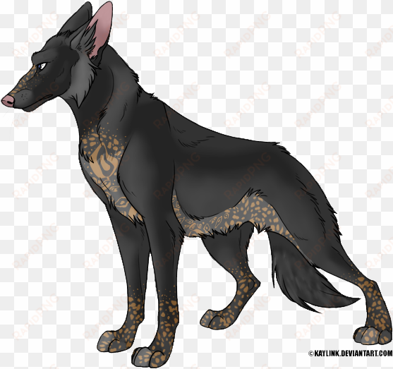 drawn german shepherd deviantart - dog