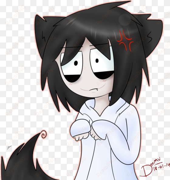 drawn jeff the killer teh - neko jeff the killer