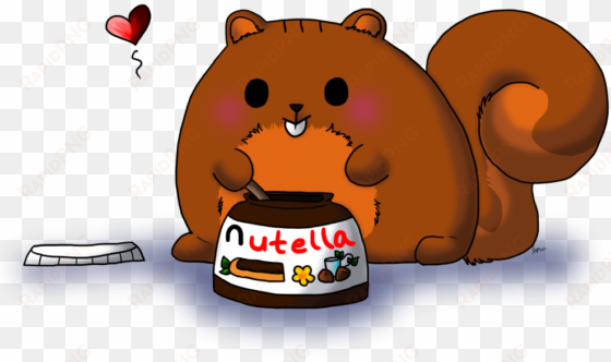 drawn nutella squirrel - draw a fat squirrel