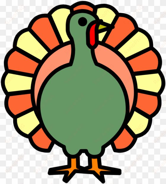 drawn turkey bird - turkey coloring page