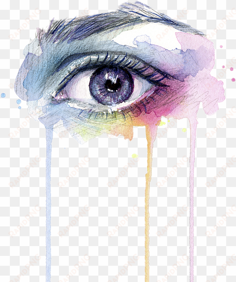 drip drawing eye - eye painting