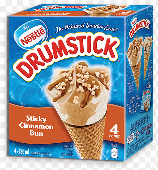 drumstick sticky cinnamon bun - oreo drumstick ice cream