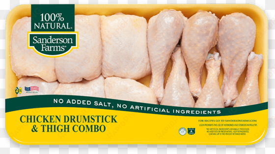drumsticks & thighs combo - chicken meat pack sanderson farm