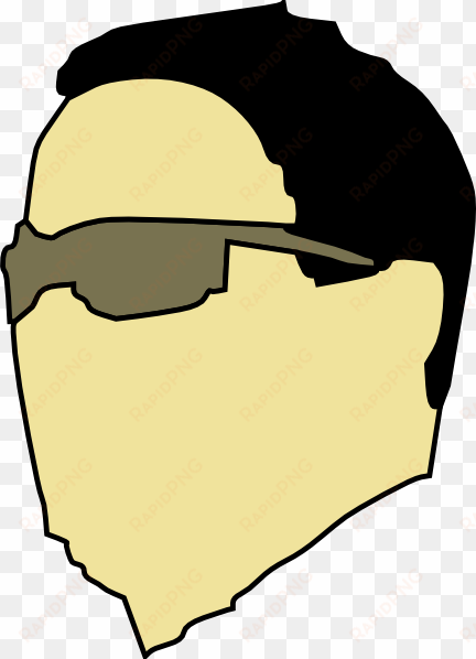 dude wearing sunglasses clipart png for web