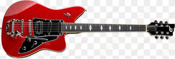 Duesenberg Paloma Red Sparkle - Fender Sergio Vallin transparent png image