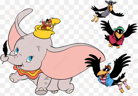 dumbo clip art - flying the crows dumbo