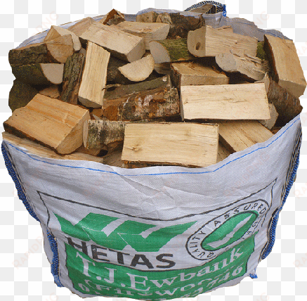 Dumpy Bag Of Air Dried Hardwood Logs - Archive transparent png image