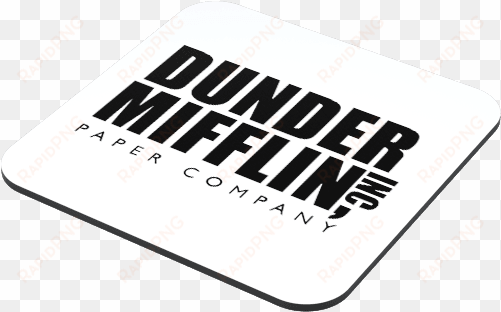 dunder mifflin the office coaster - illustration