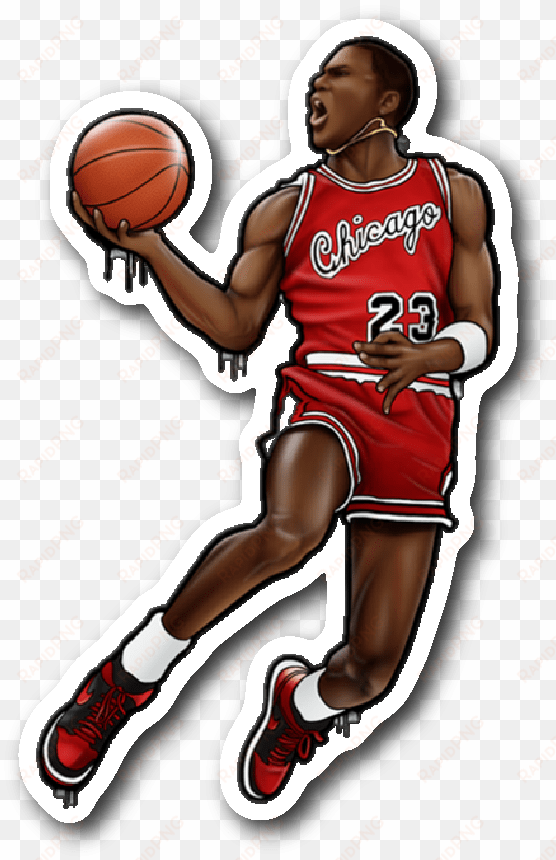 dunk contest mj vinyl sticker - dunk contest png