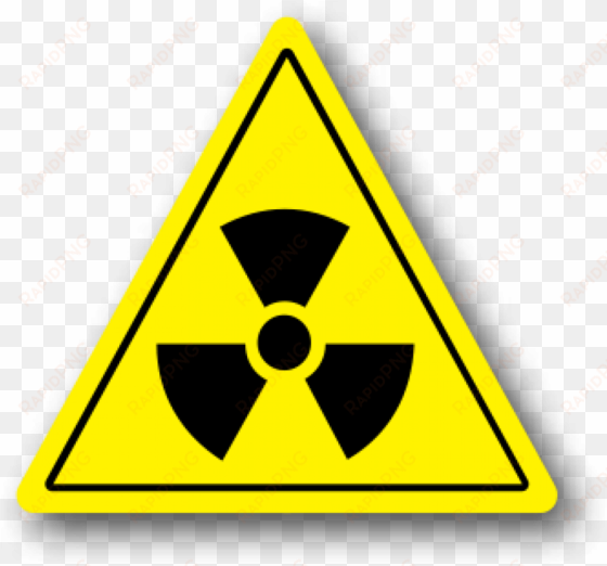 durastripe yellow triangle floor safety sign, radiation - biểu tượng phóng xạ