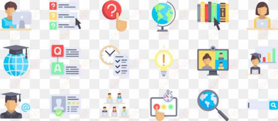 e learning icons png transparent background