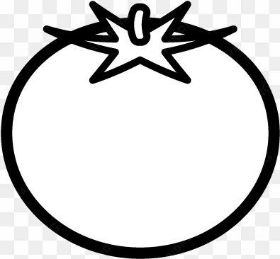 トマト イラスト 無料 白黒 transparent png image