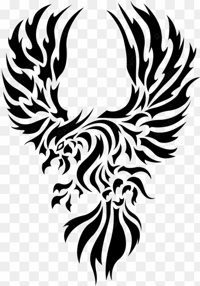 eagle silhouette tattoo - philippine eagle tribal tattoo