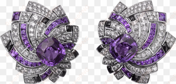 earrings with purple diamonds png clipart - png purple diamond