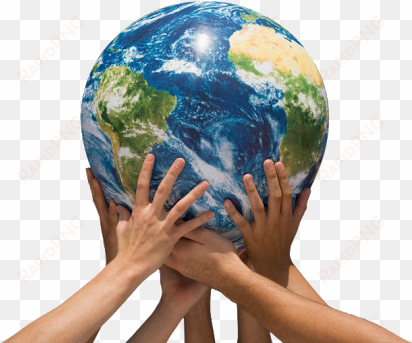 earth in hands png file - hand holding earth png