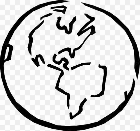 earth sketch clip art at clker - transparent background earth clipart