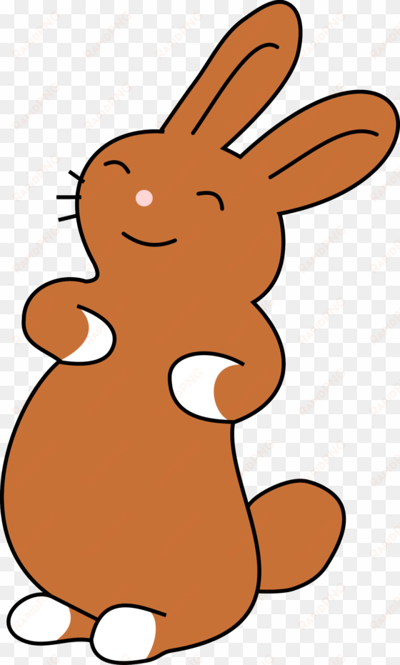 easter bunny clip art - brown rabbit clipart