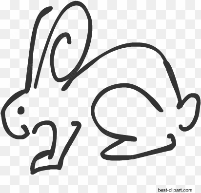 easter bunny outline - easter