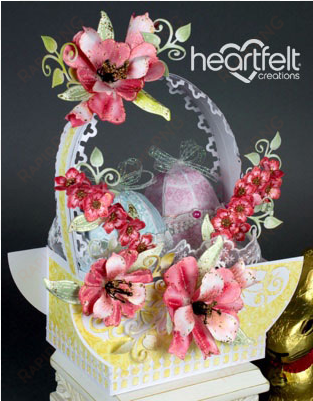 easter lily basket - heartfelt creations - molding mat