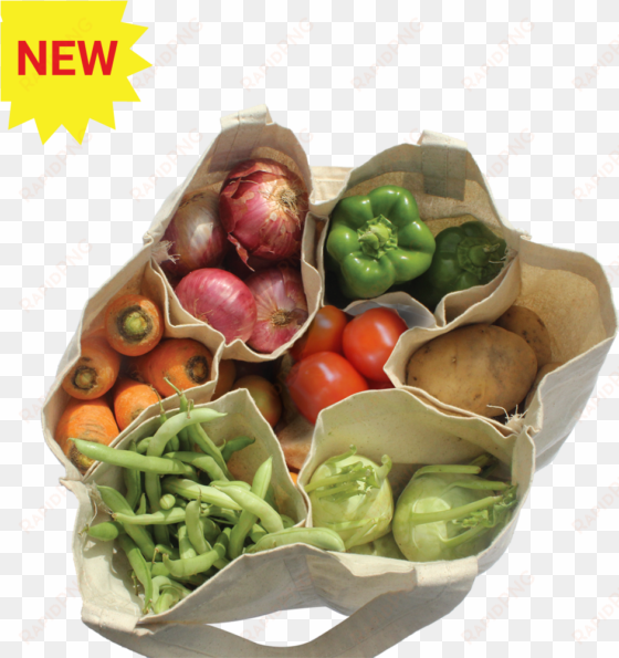 eco friendly reusable multi pouch grocery bag - bag