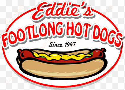 eddie's footlong hot dogs - hot dog shop logo