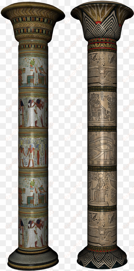 egypt - egyptian columns - egyptian columns png