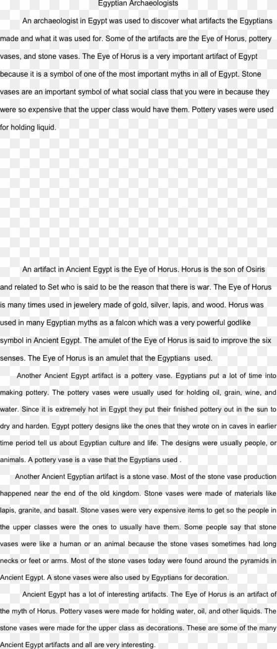egyptian archaeologists an archaeologist in egypt was - research paper
