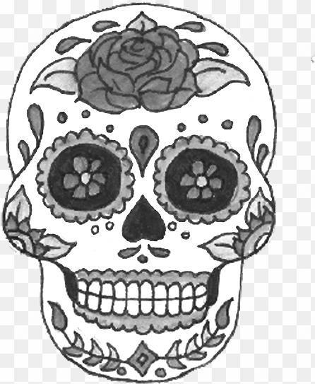 el dia de los muertos celebration - skull de los muertos png