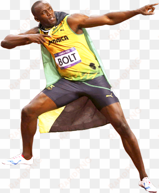 El Hombre Más Rápido Del Mundo - Usain Bolt Jamaica Sprinter Sport 32x24 Print Poster transparent png image