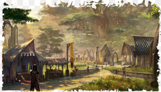 elden root concept art - elder scrolls painting png