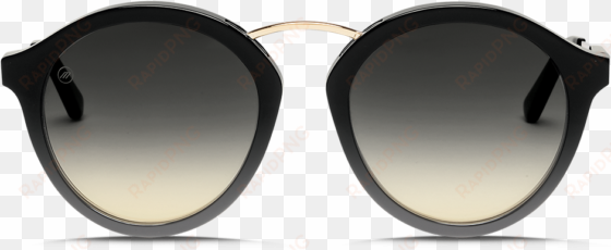 Electric Mixtape Sunglasses-gloss Black/ohm Black Gradient - Mykita Maison Mykita Margiela Sunglasses transparent png image