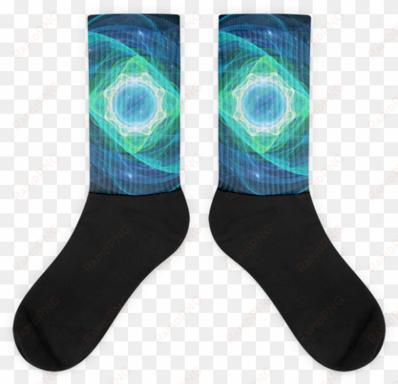 electric sea turtle - sock