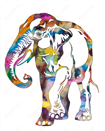 elefante pintura de acuarela