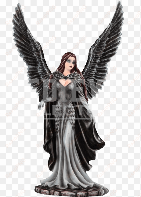 elegant dark angel statue - transparent png dark angel