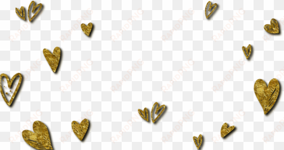 elegant gold hearts - snap wedding geofilter png